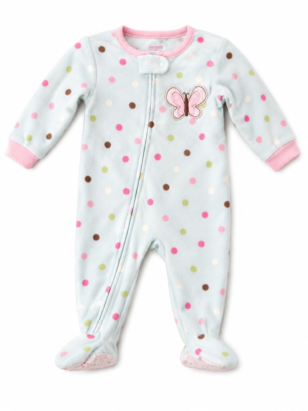 Carter’s Polka Dot Butterfly Footed Sleeper
